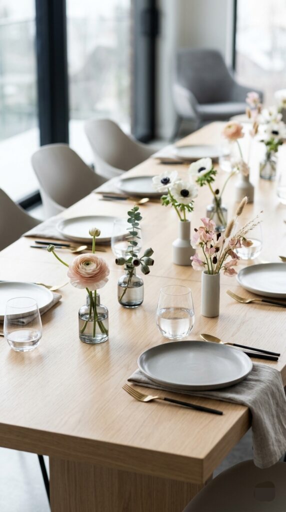 Small flowers on each place settings