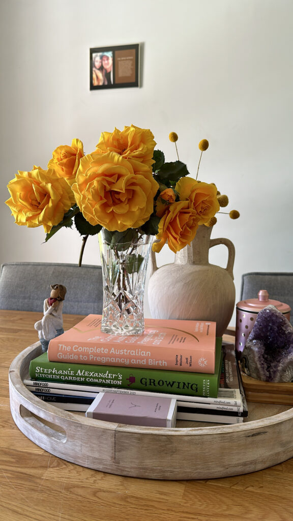 Yellow daffodils in a tall vase