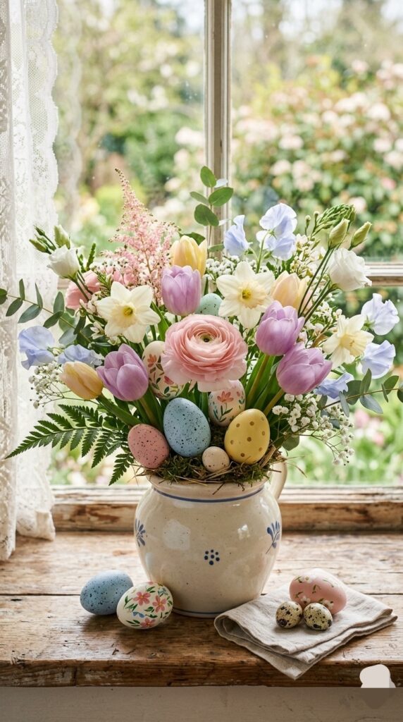 47 simple easter floral arrangement and floral centerpieces ideas