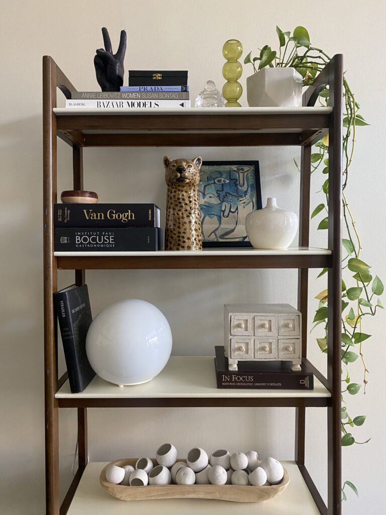 Free standing shelves